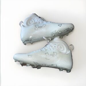 Under Armour White Football Cleats Size 13